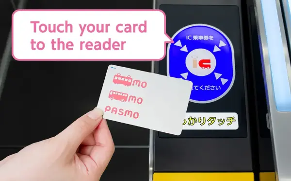 IC card being tapped on reader