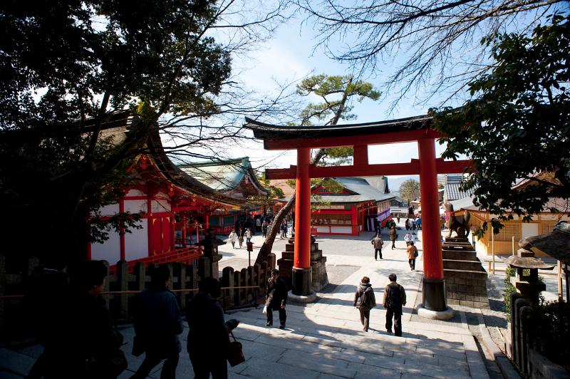 Red torii gates at Fushimi Inari