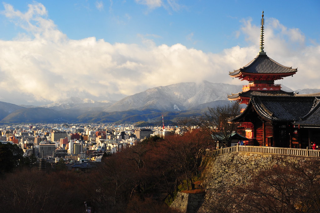 Kiyomizu-dera veranda with city view